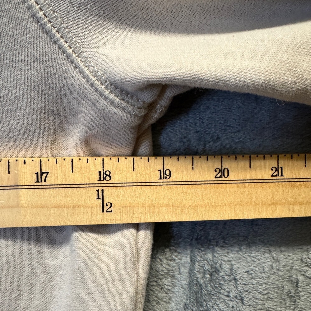 2069 | Abercrombie Kids Logo Embroidered Fleece Pullover Hoodie Cream 13/14 - Picture 3 of 8